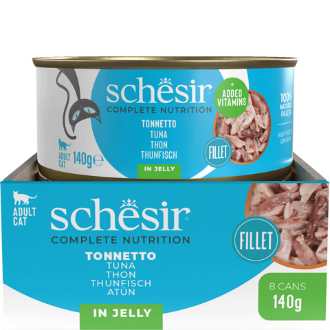 Schesir C&B konzerva Tuniak v želé 140g karton